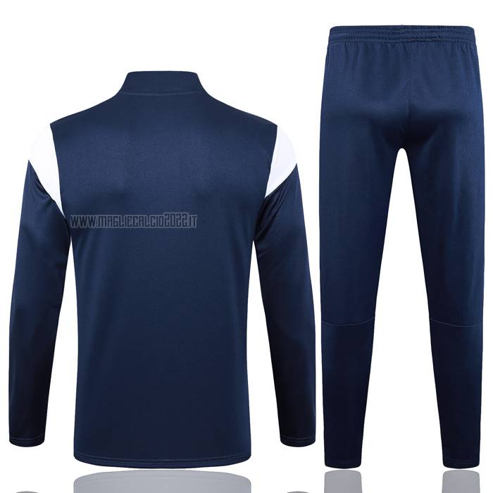 Tuta da Track de Felpa del Manchester City 2023-2024 Blu Oscuro